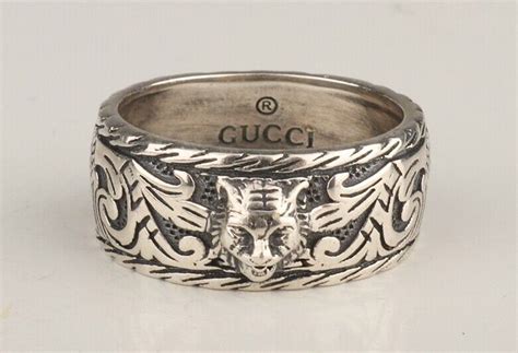 ag 925 gucci ring|designer gucci silver rings.